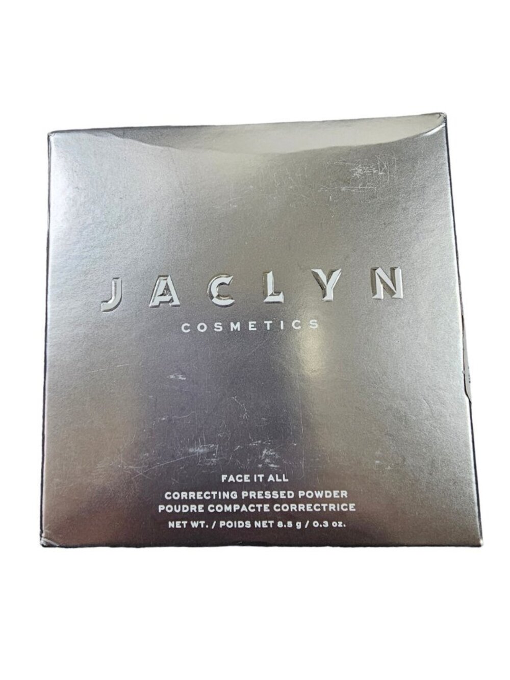 Jaclyn Cosmetics Face It All Brightening Pressed Powder Correcting Tan Color NIB - Picture 2 of 5